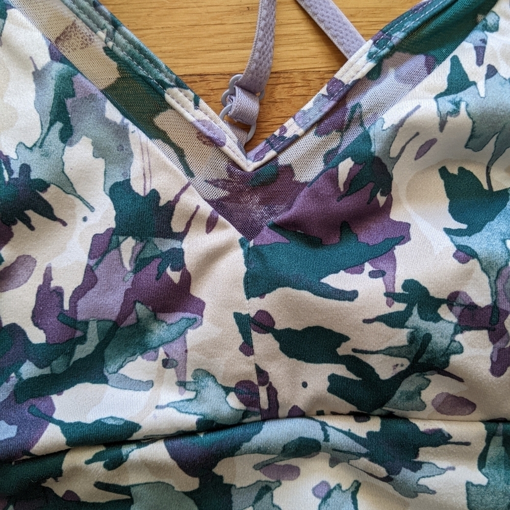 JoyLab Lavender and Green Sports Bra - Picture 7 of 7